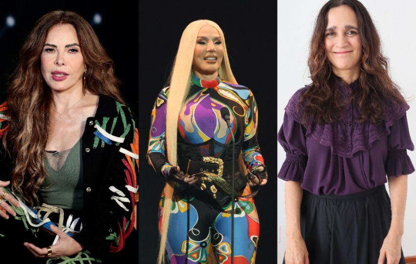 Gloria Trevi, Ivy Queen y  Julieta Venagas. EFE / J. Méndez/ O. Guzmán/ M. Guzmán