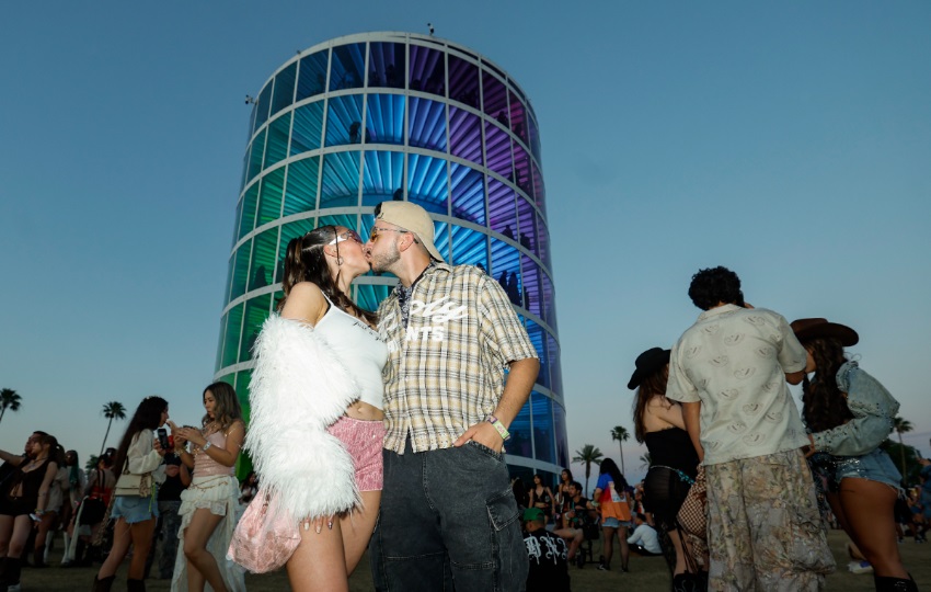 El Coachella Valley Music y Arts,  en Estados Unidos, en Indio (California). Foto: EFE / EPA / Chris Torres