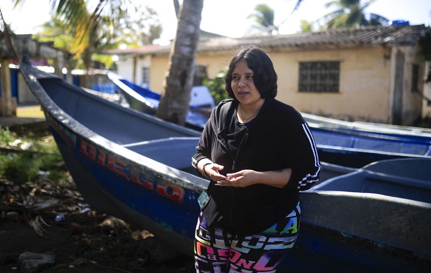 Alejandra Ramírez, ciudadana venezolana que emprendió la ruta migratoria del Darién engañada por vídeos de redes sociales que subestimaban los peligros del viaje. Foto: EFE
