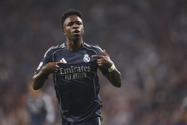 Vinicius, anotó dos goles para el Real Madrid. Foto: EFE