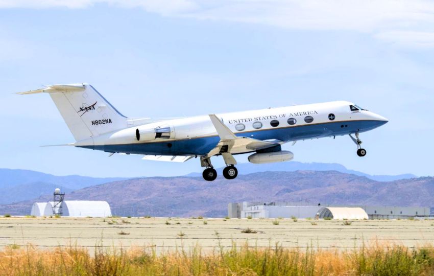 Aeronave de investigación Gulfstream C-20A de la NASA. Foto: Cortesía 