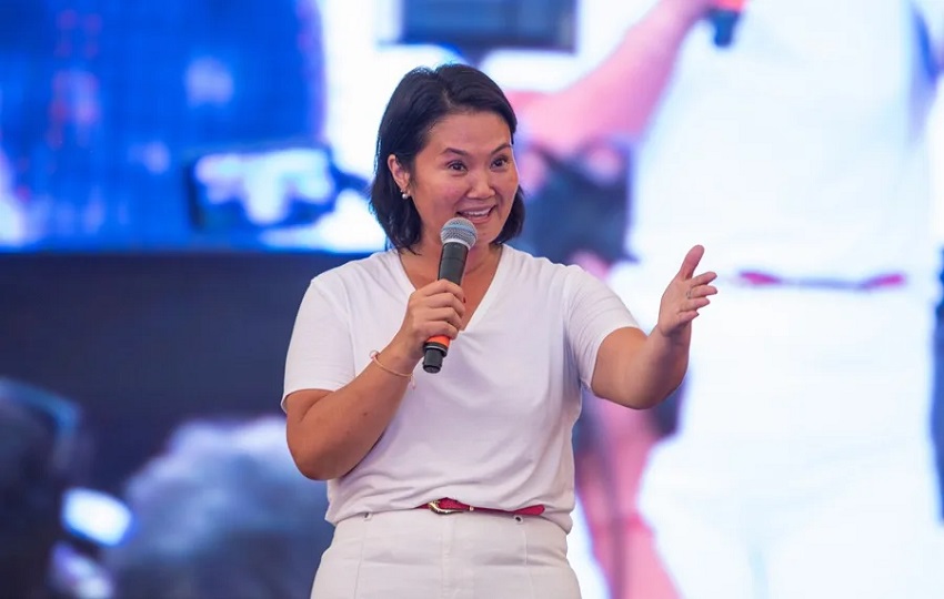 La candidata derechista Keiko Fujimori.