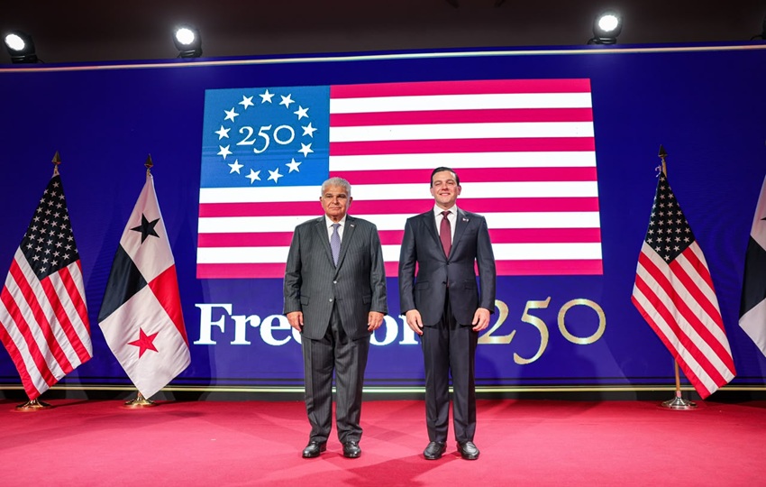 El presidente José Raúl Mulino junto al embajador Kevin Marino Cabrera. Foto: Cortesía El presidente José Raúl Mulino junto al embajador Kevin Marino Cabrera. Foto: Cortesía
