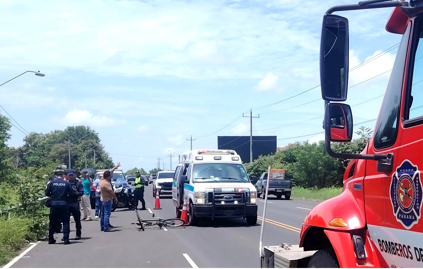 Con esta nueva víctima, la cifra de fallecidos por accidentes de tránsito en la provincia de Los Santos asciende a 13 en lo que va de 2026. Foto. Thays Domínguez