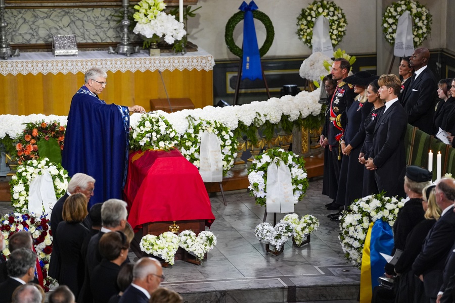 Funeral del rey Harald V. Foto: EFE