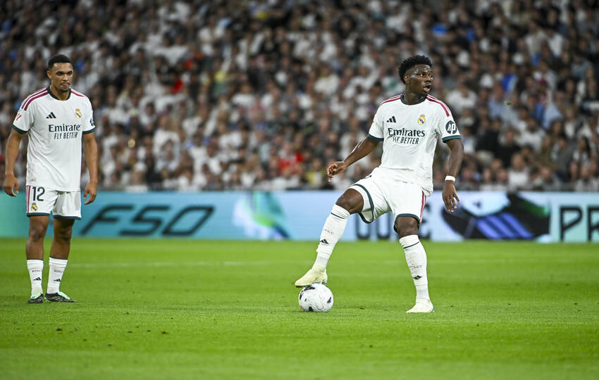 Tchouaméni completó una cifra redonda con el Madrid. Foto: EFE Tchouaméni completó una cifra redonda con el Madrid. Foto: EFE