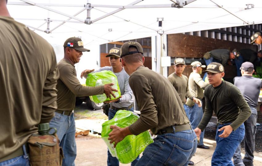 Ayuda humanitaria para las áreas afectadas. Foto: Cortesía
