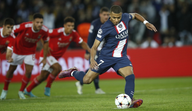 Mbappé anotó para el PSG. Mbappé anotó para el PSG. Foto:EFE