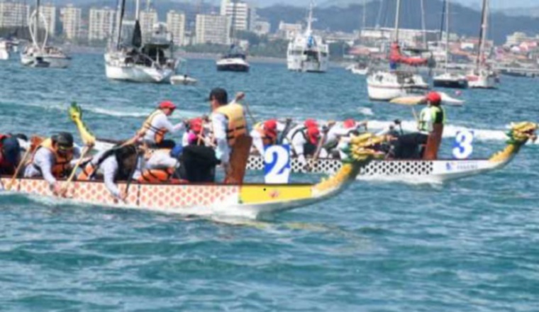 Carreras de Botes de Dragón. Carreras de Botes de Dragón. Foto: Cortesía