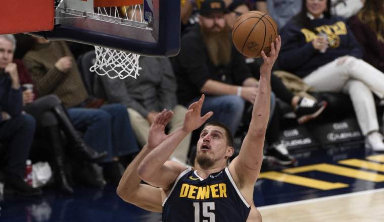 El serbio Nikola Jokic de los Denver Nuggets. Foto: EFE