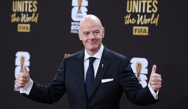 Gianni Infantino, presidente de la FIFA. Foto:EFE