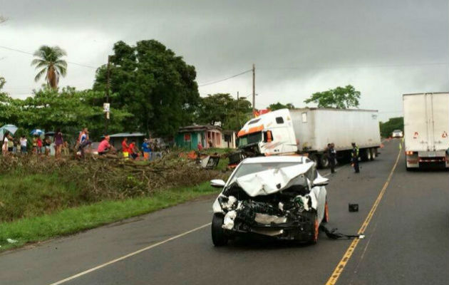 Accidente en San Juan, Chiriquí. Foto/@ALERTA911PANAMA
