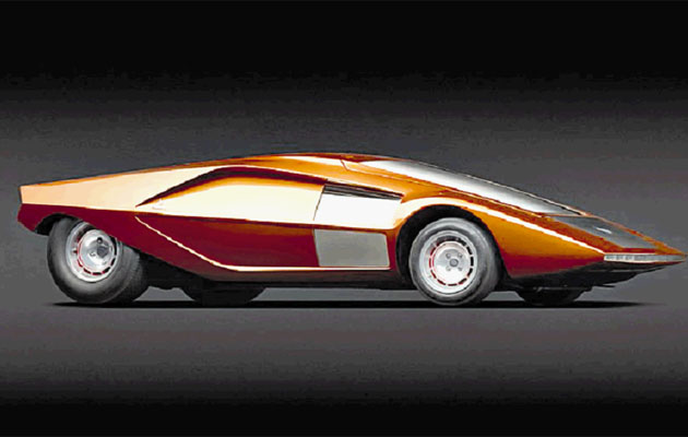Diseñado por Marcello Gandini, el Lancia (Bertone) Stratos HF Zero fue revelado en 1970 en el Salone dell'automobile Turín.