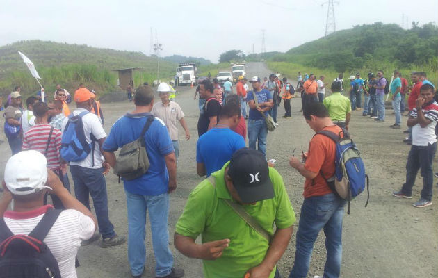 Paro en la ampliación del Canal de Panamá. Foto/@MiguelAgrazal
