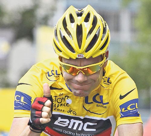 <p>Triunfo. La euforia de Cadel Evans llegó hasta suelo patrio.</p>