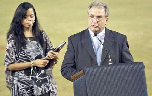 <p>Momento. Riccardo Fraccari durante su discurso.</p>