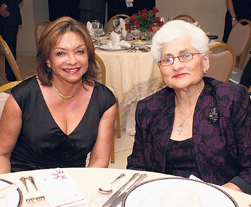 <p>Oneida Ballester y Gloria Berrocal de Martinelli.</p>