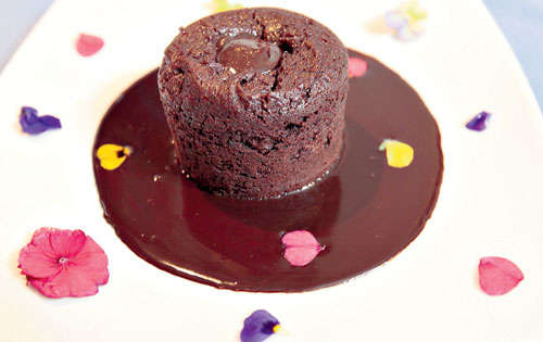 <p>Volcán de Chocolate, con cacao orgánico</p>