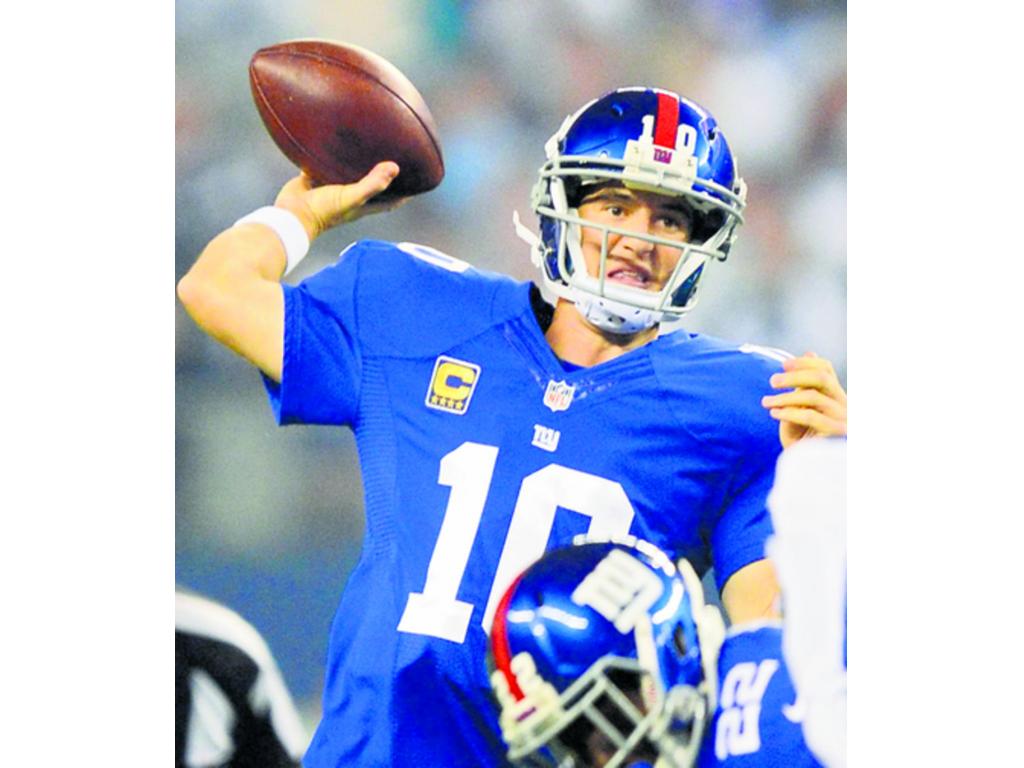Eli Manning no pudo evitar la derrota de los Giants de Nueva York.(AP)