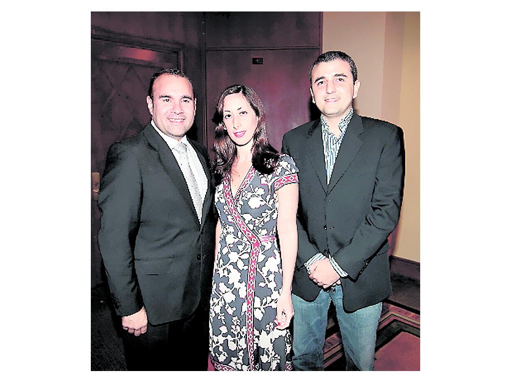 Carlos Nacache, Melissa Brito y Marcos Salazar. ()