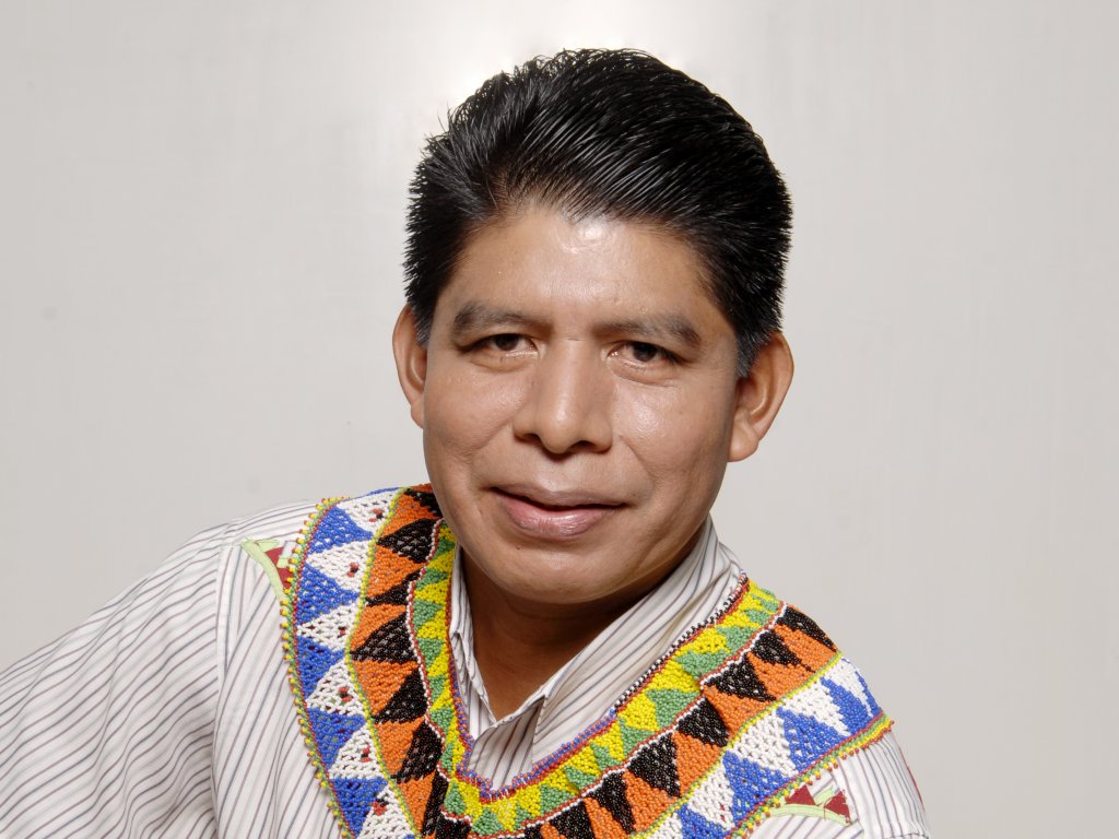 Dirigente indígena, Celio Guerra. Foto/Archivos<br>