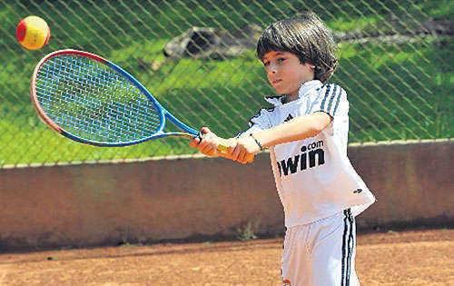 <p>Dedicación. Los pequeños entrenan desde temprano.</p>