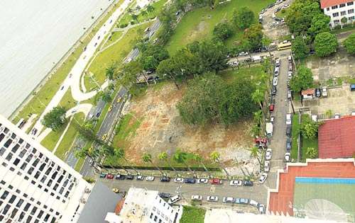 <p>Ubicación. Terrenos donde se construirá la nueva sede del Hospital del Niño.</p>