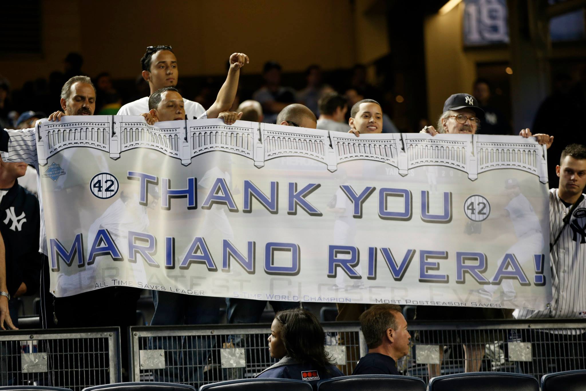 Fanaticada agradeció a Mariano Rivera. Foto/Archivos<br>