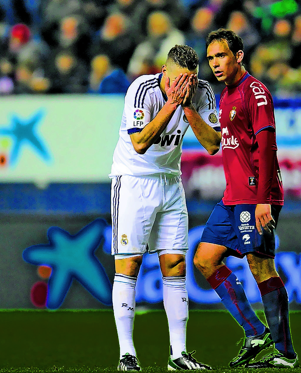 Decepción. El francés Karim Benzema no pudo anotar.(AP)
