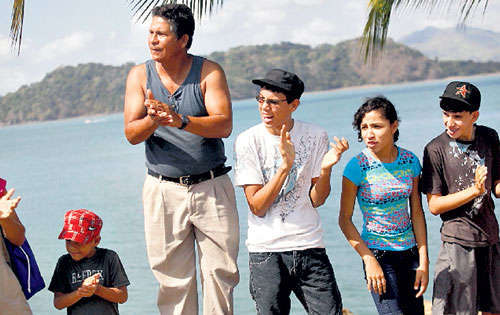 <p>Satisfechos. Los chicos también disfrutaron del evento.</p>