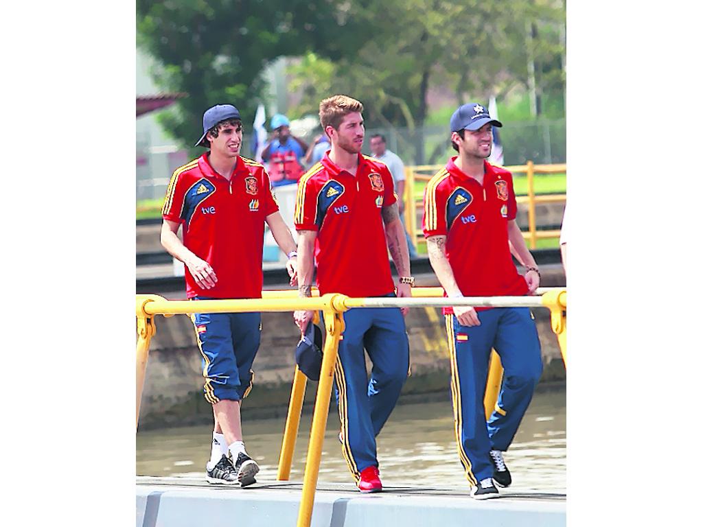 Estrellas. Francesc (dcha.) junto a Ramos.()