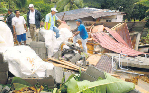 <p>Destrucción. Colapsó una residencia en Nuevo México.</p>