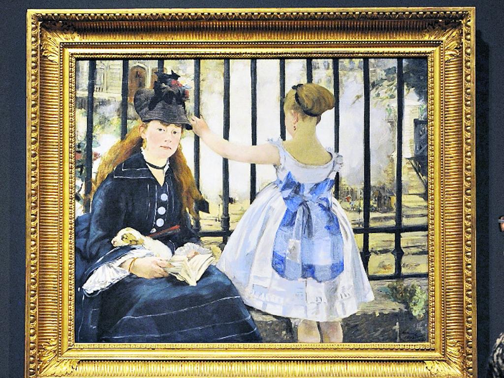 The Gare Saint-Lazare" (La Estación de San Lázaro).()