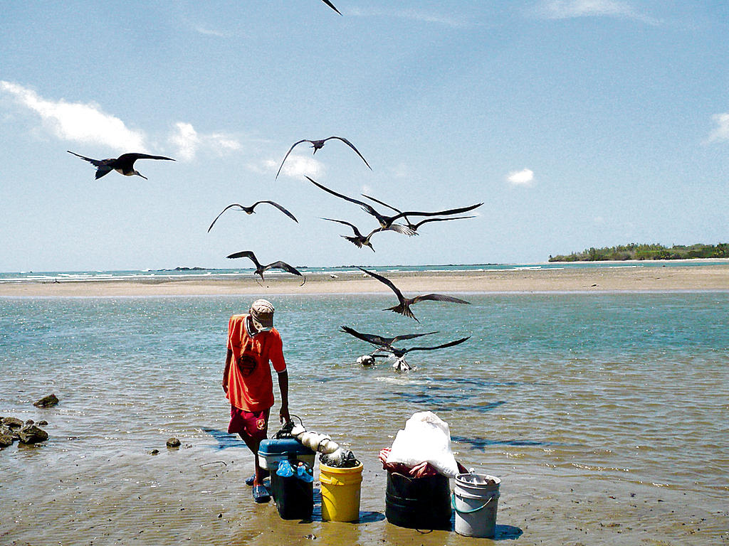 Afectados. Los pescadores también sufren el fenómeno.(ZENAIDA VÁSQUEZ)