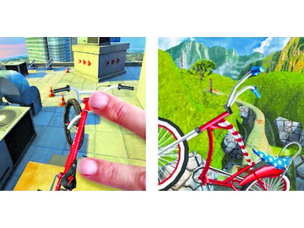 Utiliza tus dedos para desplazar una bicicleta sobre la pantalla y realizar acrobacias varias. A diferencia de otros juegos de BMX, las gráficas, los colores y los movimientos de esta son bastante buenos y brillantes.