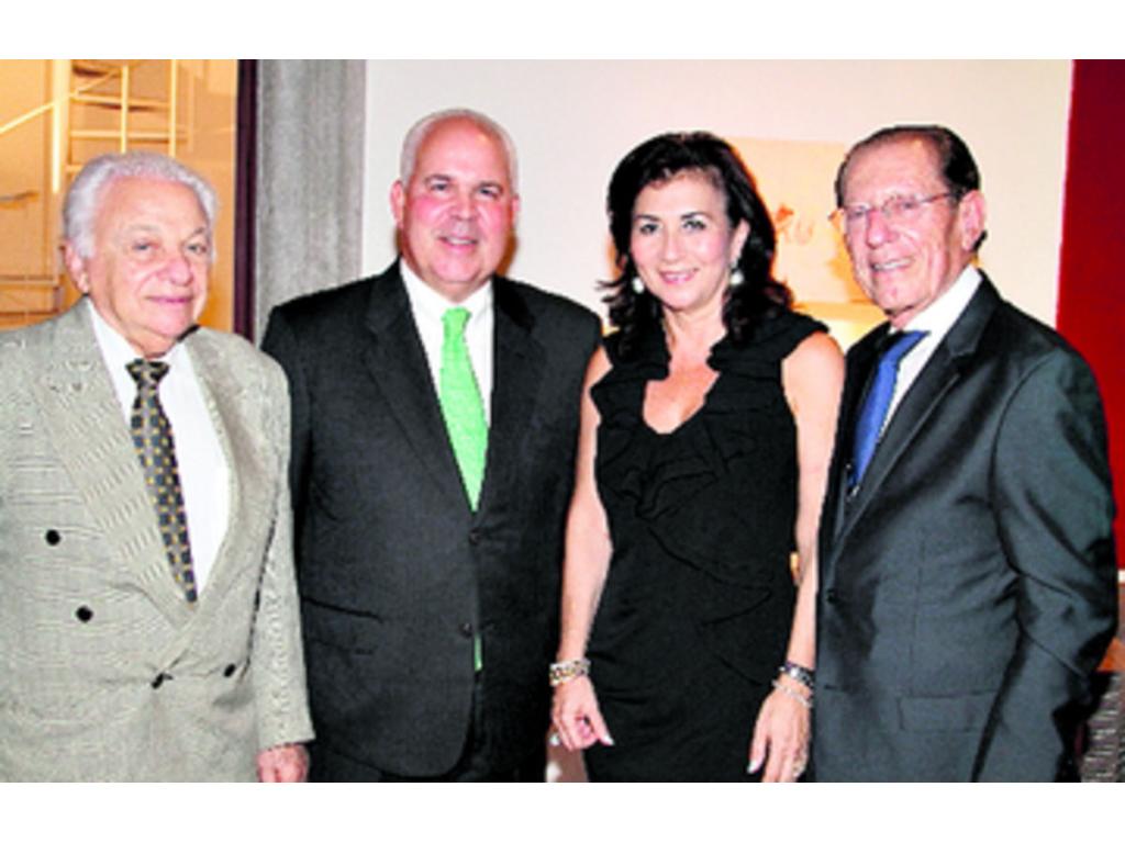 4. Teófilo Hanono, Roberto Alemán, Rosy Attie y Rony Attie.