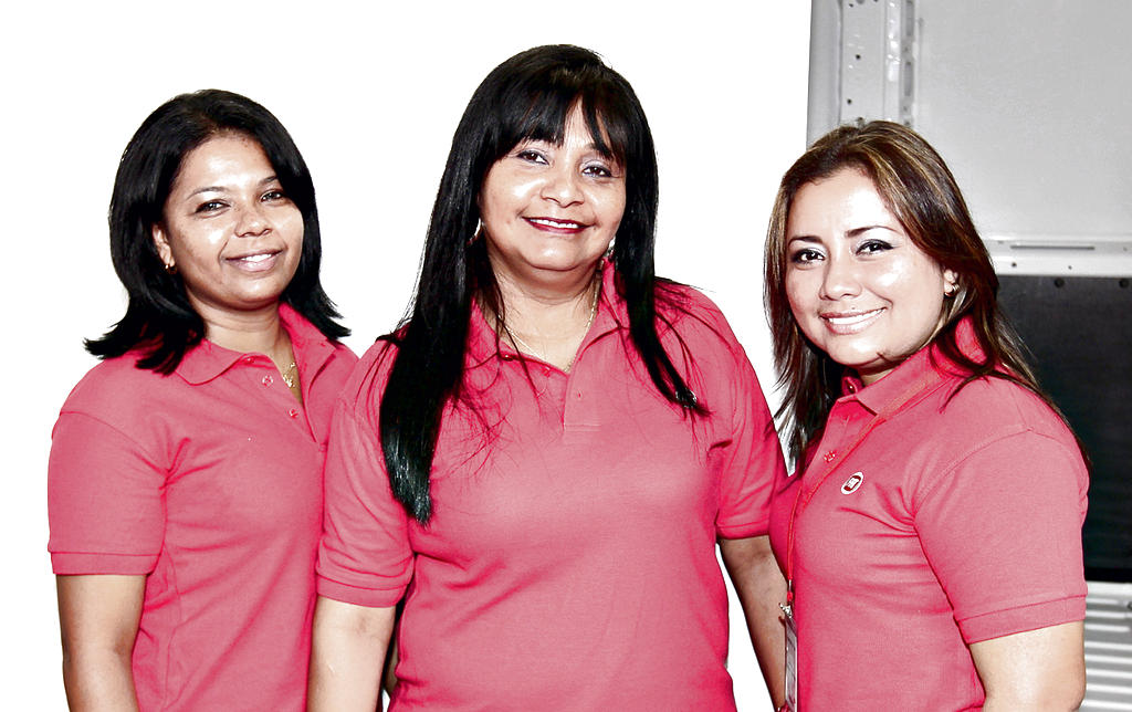 Yariela Vergara, Magali Ramos y Berta Aguilar.()
