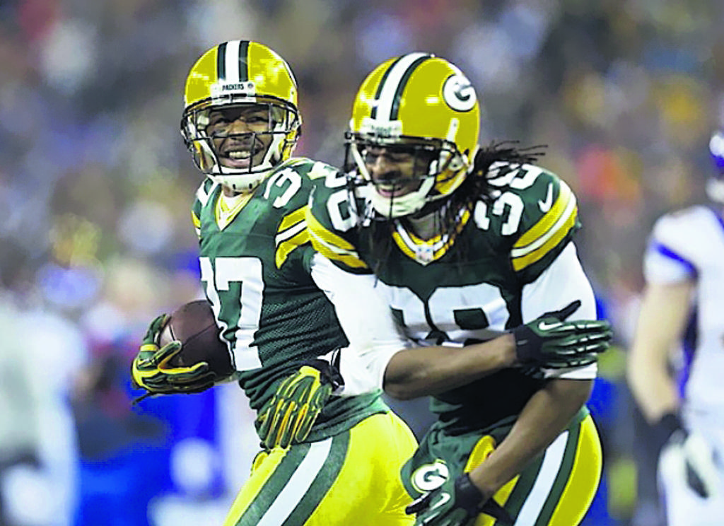 Packers. Sam Shields (37) y Tramon Williams (38).(AP)