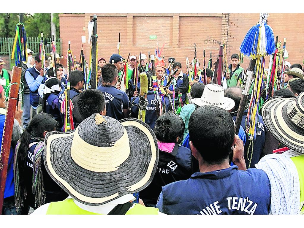 Oportunidad.Indígenas piden presentar propuesta de paz.(EFE)