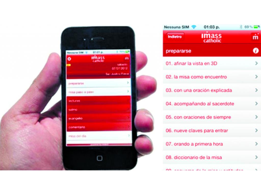 Esta aplicación fue creada por el sacerdote español José Pedro Manglano y consiste en un misal virtual e interactivo en cinco idiomas con explicaciones sobre la simbología de los rituales religiosos.
