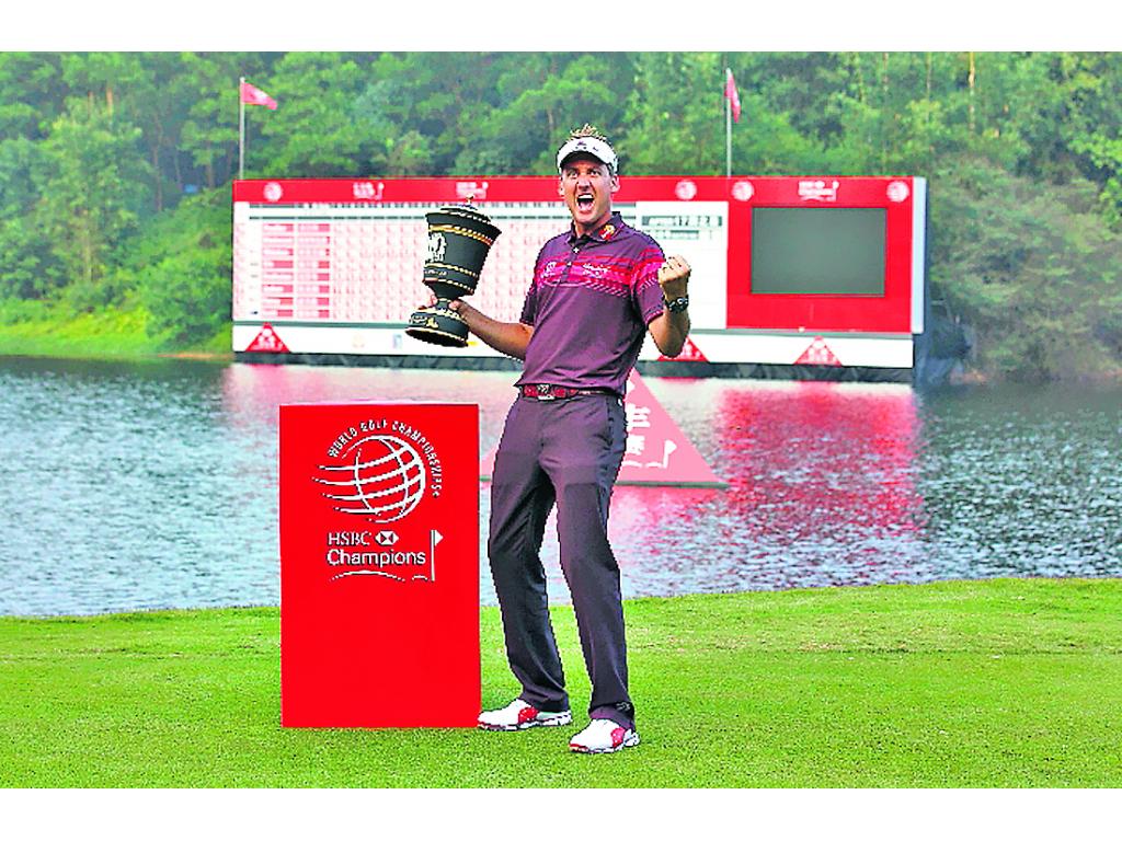 Euforia. Ian Poulter no pudo contener su emoción.(AP )