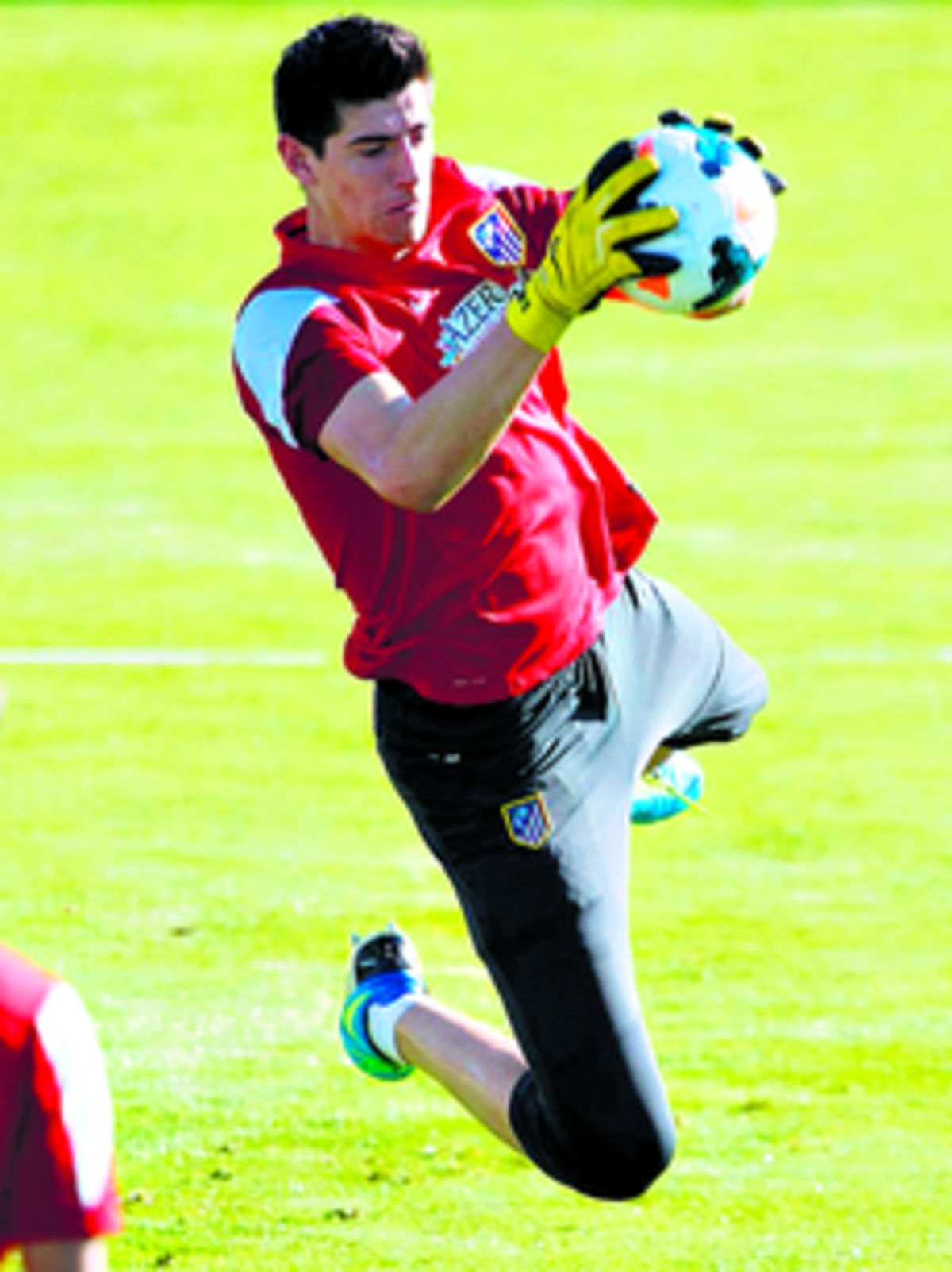 Thibaut Courtois, portero belga, es figura en el Atlético Madrid.(Archivo)