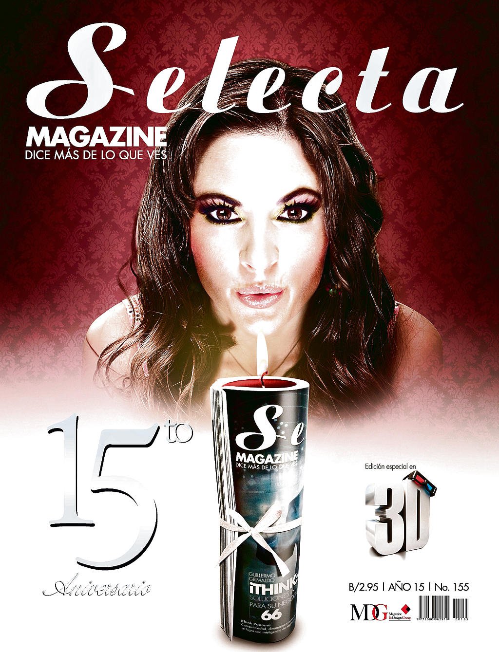 Revista. Portada de sus 15 años, en su formato 3D.()