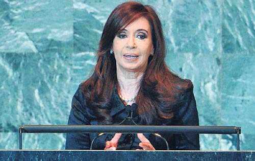 <p>Cristina Fernández criticó el papel del Consejo de Seguridad.</p>