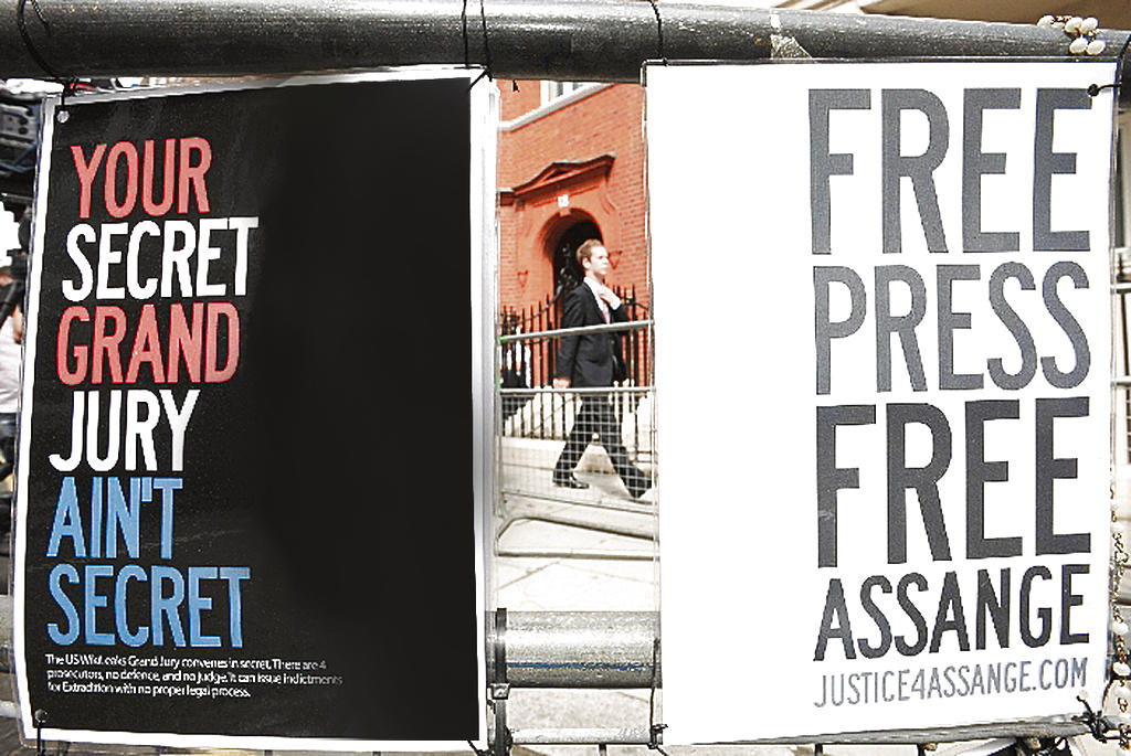 Polémica. Agrupaciones exigen la libertad de Assange.(EFE)