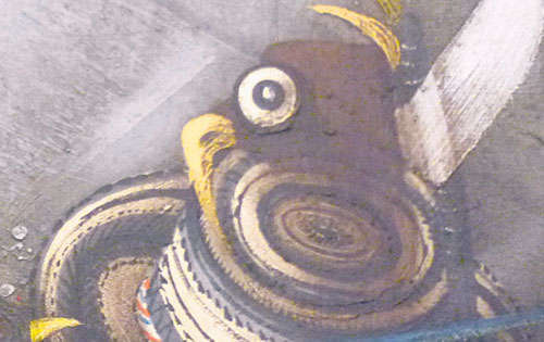 <p>Sombrero y Machete. </p>