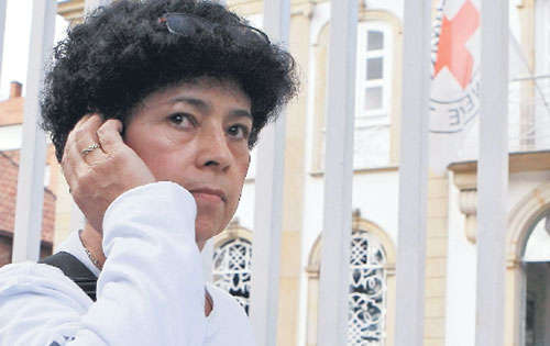 <p>Esperanza. Marleny Orjuela, vocera de la Asociación de Familiares de Miembros de la Fuerza Pública Retenidos.</p>