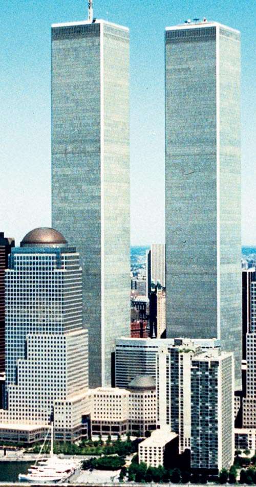 <p></p><p>Torres Gemelas antes de los acontecimientos del 9/11.</p>