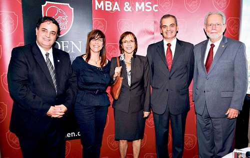 <p>Sergio Tertusio, Graciela Bocchi, S.E. Ana Cristina Berta de Alberto, embajadora de Argentina, y Jorge Arosemena. </p>