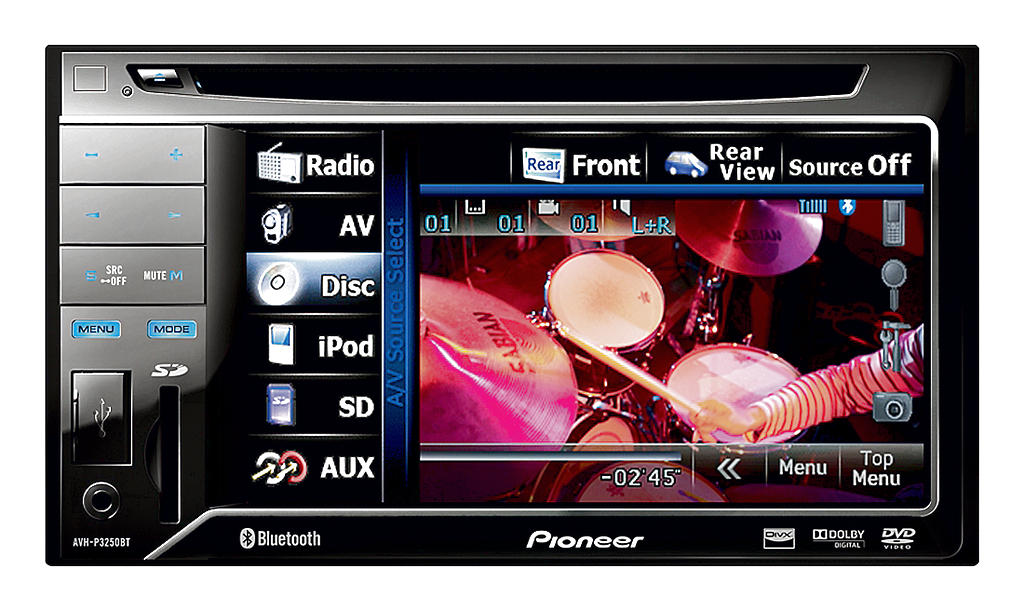 AVH 3250 BT. Este novedoso reproductor dvd es un receptor de 4 canales Double Din de DVD, CD, VCD con Pantalla LCD Táctil de 5.8 pulgadas y conexiÓn directa para iPod.()